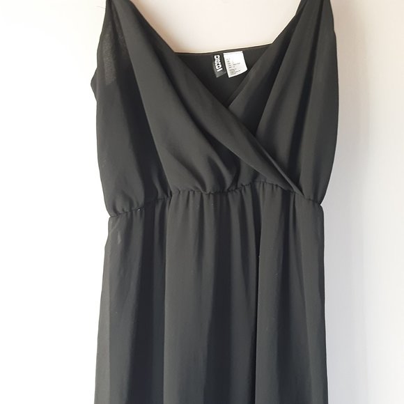 🌞 H&M Divided Black Sheer Maxi Cami Dress | 2 - Picture 4 of 13